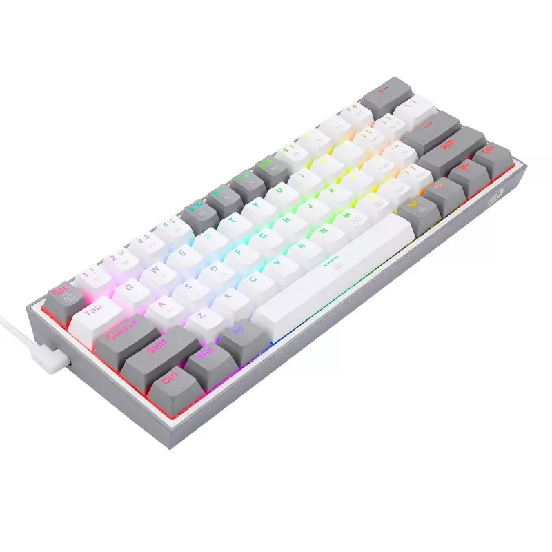 Redragon K617 Fizz RGB 60% teclado mecánico gaming con cable, negro