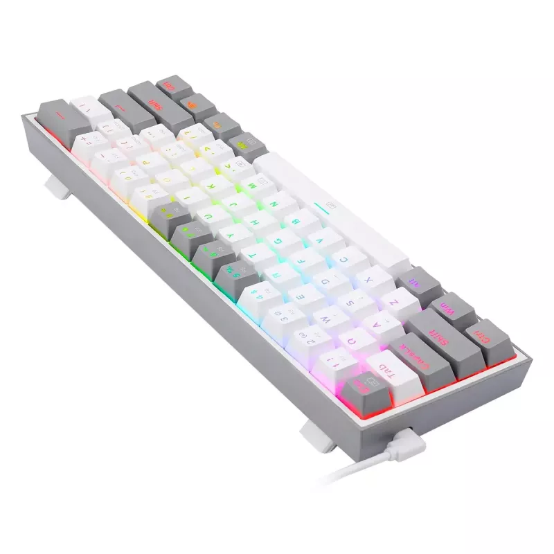 Redragon K617 Fizz RGB 60% teclado mecánico gaming con cable, negro
