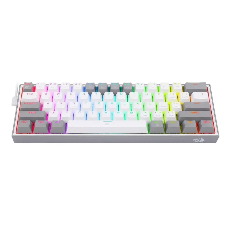 Redragon K617 Fizz RGB 60% teclado mecánico gaming con cable, negro