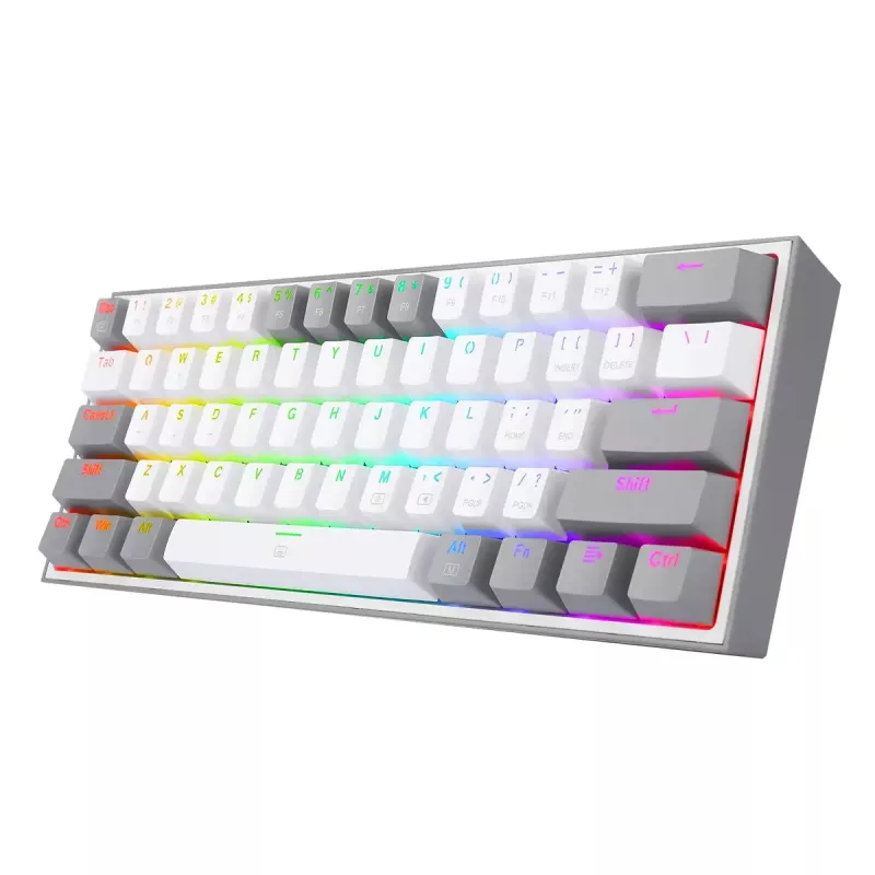 Redragon K617 Fizz RGB 60% teclado mecánico gaming con cable, negro