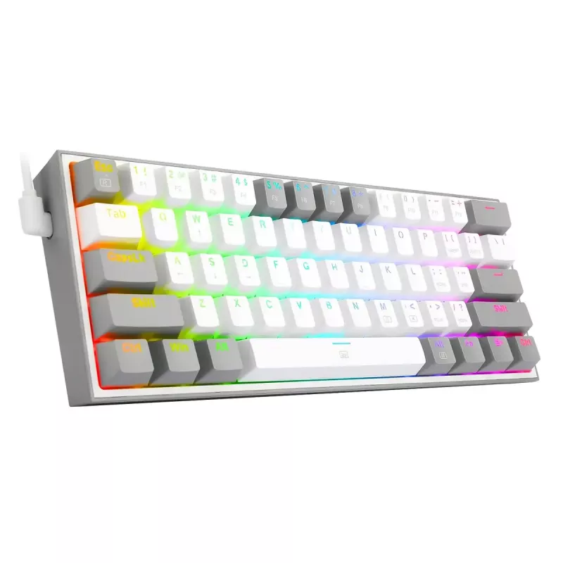 Redragon K617 Fizz RGB 60% teclado mecánico gaming con cable, negro