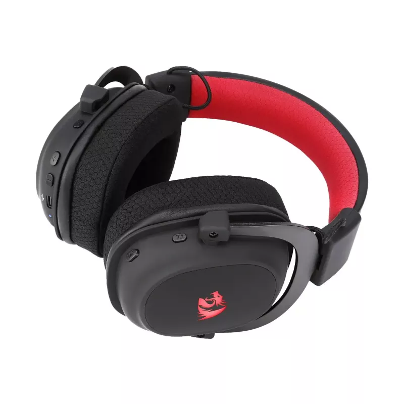 Auriculares de diadema Bluetooth con cable REDRAGON H510 Zeus Pro RGB – 20–20000 Hz, cable de 1,8 m, negro