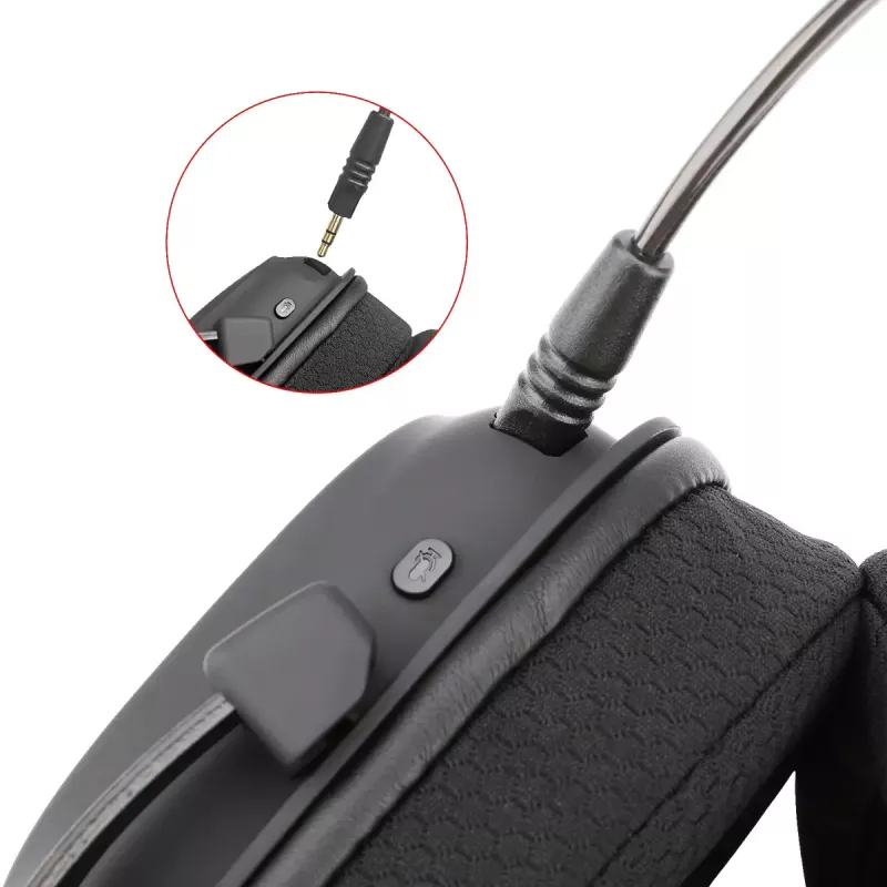 Auriculares de diadema Bluetooth con cable REDRAGON H510 Zeus Pro RGB – 20–20000 Hz, cable de 1,8 m, negro