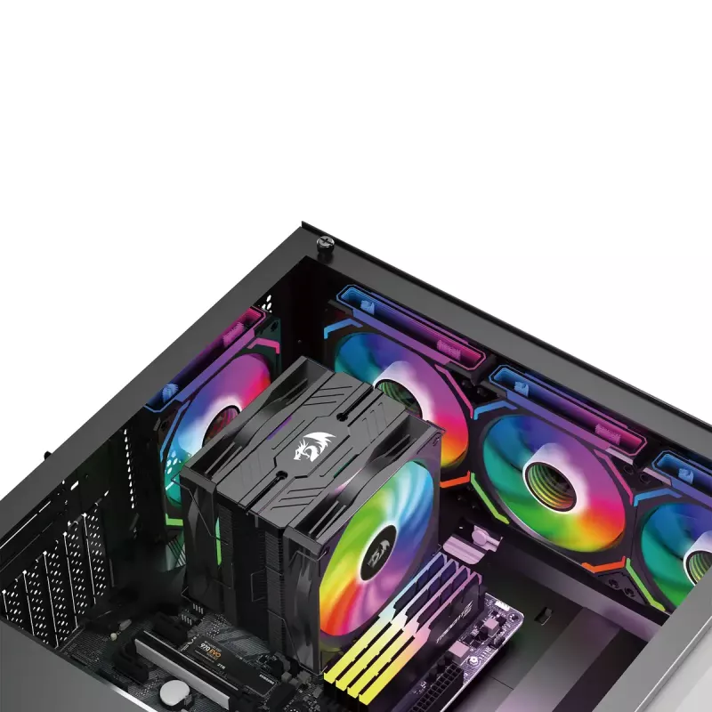 Redragon GC-F012 juego de ventiladores de caja de 120 mm, pack de 3