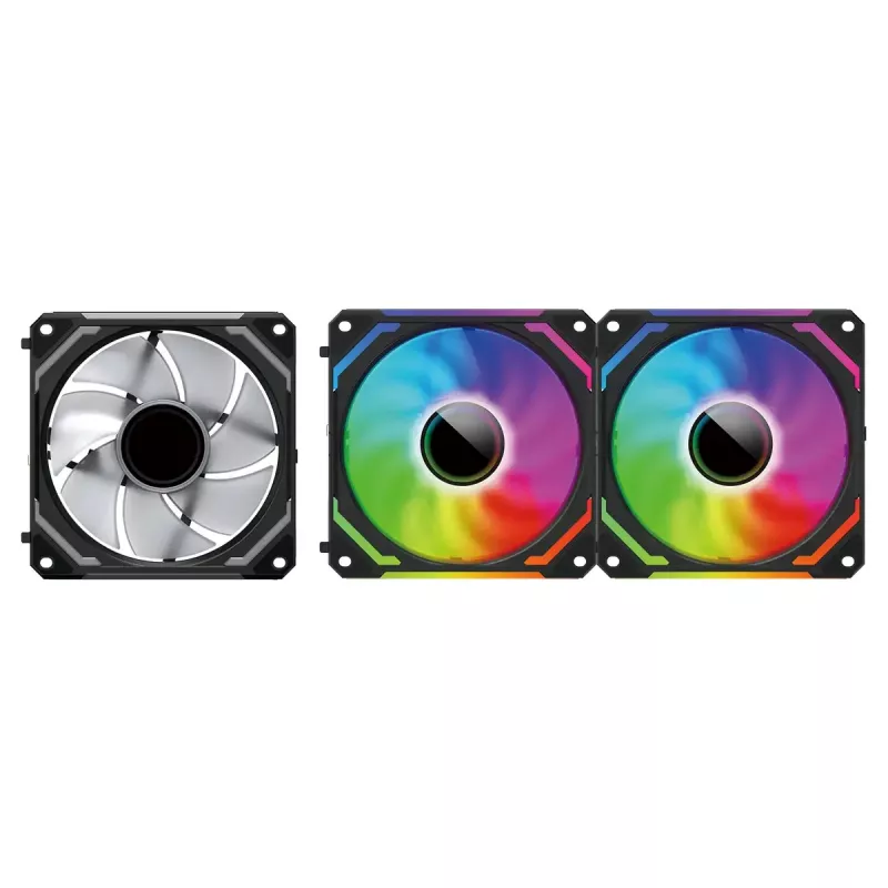 Redragon GC-F012 juego de ventiladores de caja de 120 mm, pack de 3