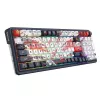 Teclado mecánico REDRAGON K686AK-RGB-PRO — RF Wireless + USB, Navy White, cable de 1,5 m