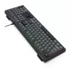 Teclado REDRAGON K518-RGB-GB Crux USB con cable negro membrana