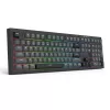 Teclado REDRAGON K518-RGB-GB Crux USB con cable negro membrana