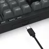 Teclado REDRAGON K518-RGB-GB Crux USB con cable negro membrana