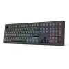 Teclado REDRAGON K518-RGB-GB Crux USB con cable negro membrana