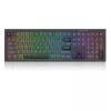 Teclado REDRAGON K518-RGB-GB Crux USB con cable negro membrana