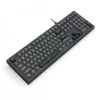 Teclado REDRAGON K518-RGB-GB Crux USB con cable negro membrana