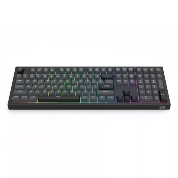 Teclado REDRAGON K518-RGB-GB Crux USB con cable negro membrana