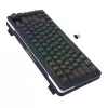 Teclado mecánico REDRAGON K708-RGB-PRO con USB, RF Wireless y Bluetooth, cable de 1,5 m, negro, 0,76 kg