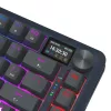 Teclado mecánico REDRAGON K708-RGB-PRO con USB, RF Wireless y Bluetooth, cable de 1,5 m, negro, 0,76 kg