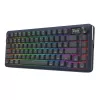 Teclado mecánico REDRAGON K708-RGB-PRO con USB, RF Wireless y Bluetooth, cable de 1,5 m, negro, 0,76 kg
