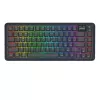Teclado mecánico REDRAGON K708-RGB-PRO con USB, RF Wireless y Bluetooth, cable de 1,5 m, negro, 0,76 kg