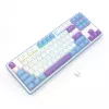 Teclado mecánico REDRAGON K707WBP-RGB-PRO con cable USB azul blanco