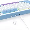 Teclado mecánico REDRAGON K707WBP-RGB-PRO con cable USB azul blanco