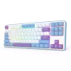 Teclado mecánico REDRAGON K707WBP-RGB-PRO con cable USB azul blanco