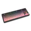 Teclado mecánico REDRAGON Antonium Pro K728SP-RGB-PRO — USB, RF Wireless, Bluetooth, negro/rosa