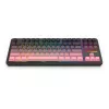 Teclado mecánico REDRAGON Antonium Pro K728SP-RGB-PRO — USB, RF Wireless, Bluetooth, negro/rosa