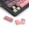 Teclado mecánico REDRAGON Antonium Pro K728SP-RGB-PRO — USB, RF Wireless, Bluetooth, negro/rosa