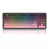 Teclado mecánico REDRAGON Antonium Pro K728SP-RGB-PRO — USB, RF Wireless, Bluetooth, negro/rosa