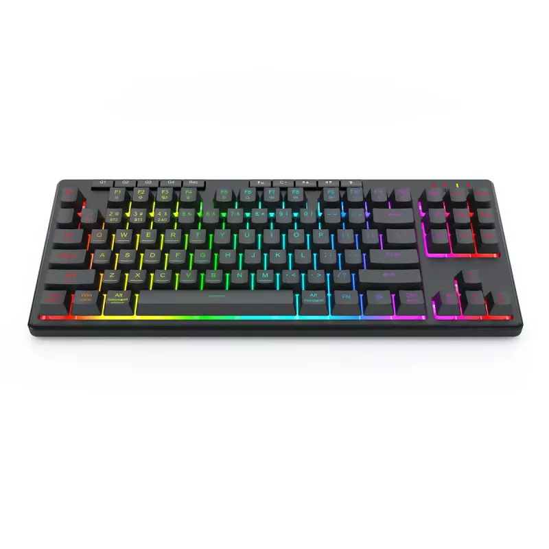Teclado REDRAGON K516RGB-PRO SHIVA PRO 87 USB RF Wireless Bluetooth negro