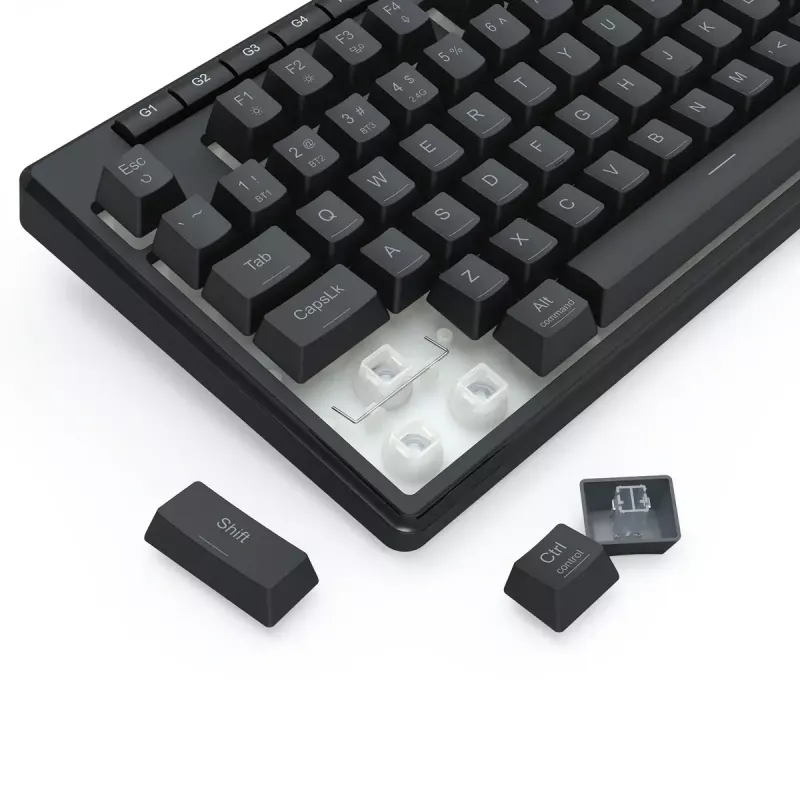 Teclado REDRAGON K516RGB-PRO SHIVA PRO 87 USB RF Wireless Bluetooth negro