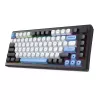 Teclado REDRAGON K732WLB-RGB-PRO URANUS PRO — 65 % mecánico, USB + RF Wireless + Bluetooth, QWERTY, distribuciones en inglés, cable de 1,5 m, negro/blanco