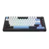 Teclado REDRAGON K732WLB-RGB-PRO URANUS PRO — 65 % mecánico, USB + RF Wireless + Bluetooth, QWERTY, distribuciones en inglés, cable de 1,5 m, negro/blanco