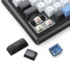 Teclado REDRAGON K732WLB-RGB-PRO URANUS PRO — 65 % mecánico, USB + RF Wireless + Bluetooth, QWERTY, distribuciones en inglés, cable de 1,5 m, negro/blanco