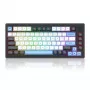 Teclado REDRAGON K732WLB-RGB-PRO URANUS PRO — 65 % mecánico, USB + RF Wireless + Bluetooth, QWERTY, distribuciones en inglés, cable de 1,5 m, negro/blanco
