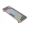Teclado mecánico REDRAGON K652GG-RGB-PRO con cable inalámbrico Bluetooth gris