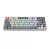 Teclado mecánico REDRAGON K652GG-RGB-PRO con cable inalámbrico Bluetooth gris