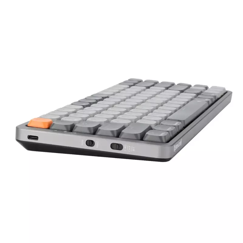 Teclado mecánico REDRAGON K652GG-RGB-PRO con cable inalámbrico Bluetooth gris