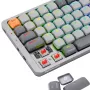 Teclado mecánico REDRAGON K652GG-RGB-PRO con cable inalámbrico Bluetooth gris
