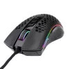 Ratón gaming con cable REDRAGON M808-RGB Storm — USB Type-C, negro, 85 g