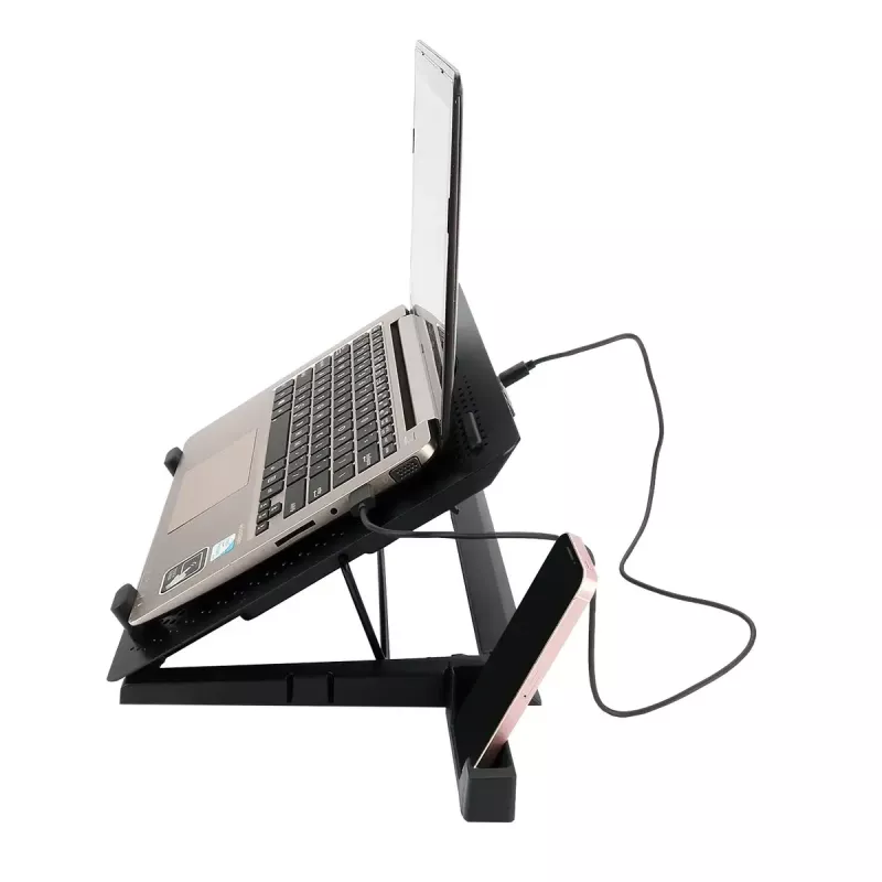 Base refrigeradora para portátil REDRAGON GCP500 Ivy diseño ergonómico 5 ventiladores