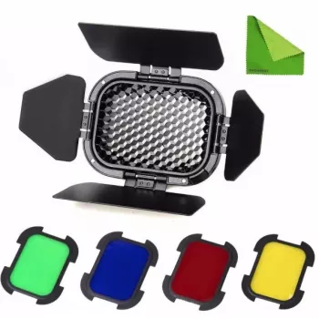 Godox BD-07 Barn Door kit de modelado de luz para AD200/AD200Pro