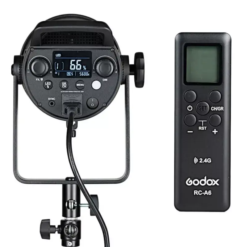 Flash de estudio fotográfico Godox FV200 1/8000 s negro