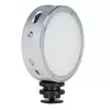 Luz RGB circular Godox R1 5 W negro plata a pilas
