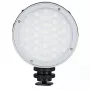 Luz RGB circular Godox R1 5 W negro plata a pilas