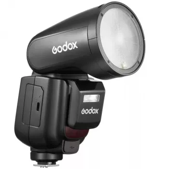 Flash para videocámara Godox V1Pro negro 1,5 s de carga