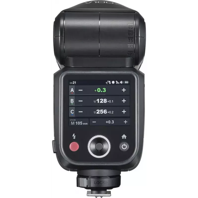 Flash Godox V100-F para Fujifilm — flash de zapata portátil de litio