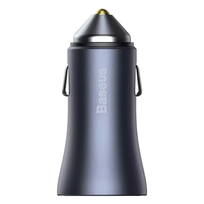 Cargador de coche Baseus TZCCJD-0G 40W gris oscuro — fuente de alimentación USB para vehículo, salida 40W