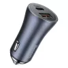 Cargador de coche Baseus TZCCJD-0G 40W gris oscuro — fuente de alimentación USB para vehículo, salida 40W