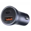 Cargador de coche Baseus TZCCJD-0G 40W gris oscuro — fuente de alimentación USB para vehículo, salida 40W