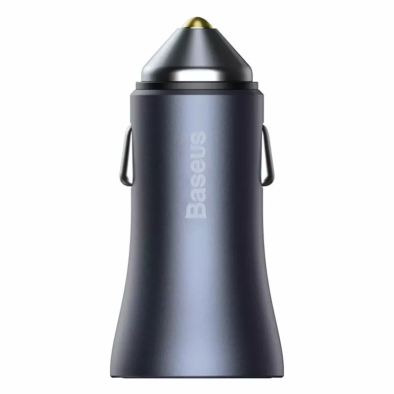 Cargador de coche Baseus TZCCJD-0G 40W gris oscuro — fuente de alimentación USB para vehículo, salida 40W